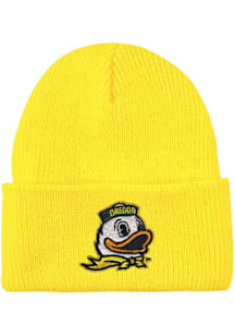 LogoFit Oregon Ducks North Pole Baby Knit Hat - Yellow