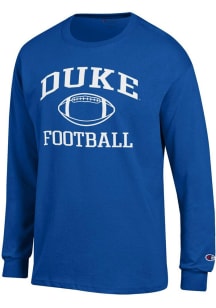 Champion Duke Blue Devils Blue Football Jersey Long Sleeve T Shirt