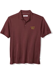 Tommy Bahama Washington Commanders Mens Burgundy Bay Stripe Short Sleeve Fashion Polo