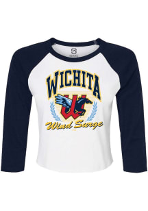 Summit Sportswear Wichita Wind Surge Womens Navy Blue Micro LS Tee