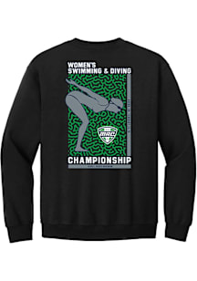 Summit Sportswear MAC Mens Black Women's Swim & Dive Championship 2026 Long Sleeve Crew Sweatshirt