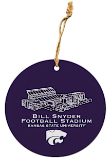 Purple K-State Wildcats Stadium Ornament