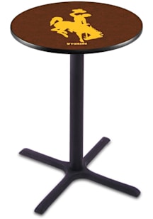 Wyoming Cowboys Cross Base Pub Table