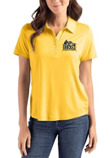 Cutter and Buck Drexel Dragons Womens Yellow Coastline Eco Short Sleeve Polo Shirt