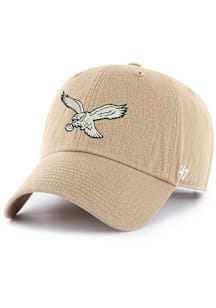 47 Philadelphia Eagles Khaki Retro Eagle Clean Up Adjustable Hat - Tan