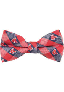 Boston Red Sox Check Bow Mens Tie