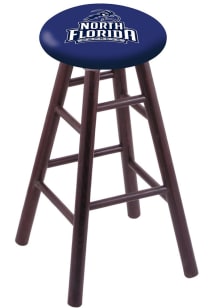 North Florida Ospreys Round Cushion Oak Pub Stool - Brown