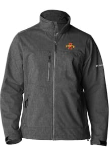 Columbia Iowa State Cyclones Mens Ash Heat Seal Ascender Medium Weight Jacket