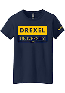 Summit Sportswear Drexel Dragons Womens Navy Blue Admitted Students Day 2019 Short Sleeve T-Shirt