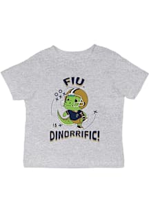 Vive La Fete FIU Panthers Infant Dino-Riffic Short Sleeve T-Shirt Grey