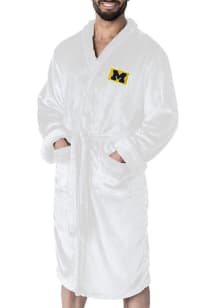 White Michigan Wolverines L/XL Bathrobes