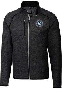 Cutter and Buck New York City FC Mens Charcoal Mainsail Big and Tall Light Weight Jacket
