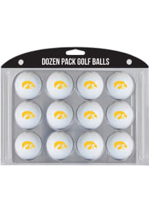 White Iowa Hawkeyes Dozen Pack Golf Balls