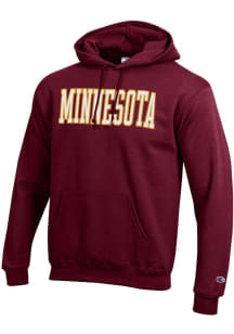 Mens Minnesota Golden Gophers Maroon Champion Powerblend Hooded Sweatshirt