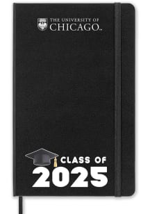 University of Chicago Maroons Class of 25 team logo Notebook and Folder - Black