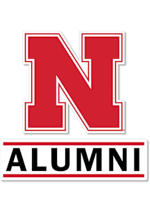 Nebraska Cornhuskers 3 Inch Alumni Auto Decal - Red
