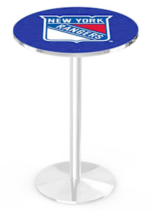New York Rangers Chrome Round Base Pub Table