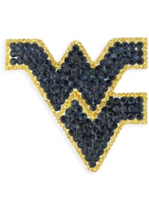 West Virginia Mountaineers Souvenir Logo Crystal Pin - Navy Blue