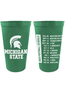 Michigan State Spartans Football Team Schedule Stadium Cup - Green