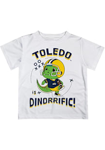 Vive La Fete Toledo Rockets Toddler White Dino-Riffic Short Sleeve T-Shirt