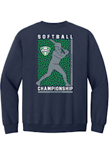 Summit Sportswear MAC Mens Navy Blue Softball Championship 2026 Long Sleeve Crew Sweatshirt