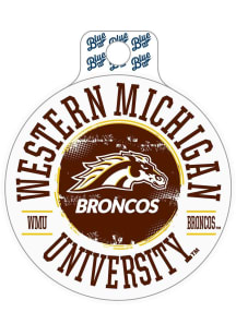 Brown Western Michigan Broncos Burnt Toast Stickers