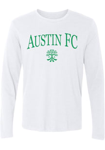 Austin FC White Arch Long Sleeve T Shirt