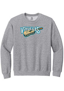 Summit Sportswear Nashville Sounds Mens Grey Primary Copa Long Sleeve Crew Sweatshirt
