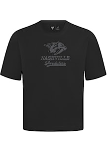 Levelwear Nashville Predators Black Signature Knit Shadow Surge Short Sleeve Fashion T Shirt