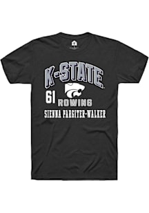 Sienna Pargiter-Walker K-State Wildcats Black NIL Arch Logo Short Sleeve Player T Shirt