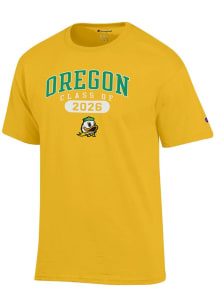 Oregon Ducks Yellow Champion Class of 2026 Jersey Short Sleeve T Shirt