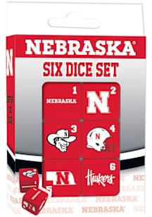 Nebraska Cornhuskers 6 Piece Dice Set Game
