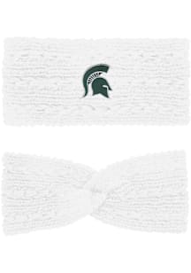 LogoFit Michigan State Spartans White Adaline Headband Womens Knit Hat