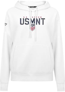 Levelwear USMNT Womens White Adorn Carve Hooded Sweatshirt