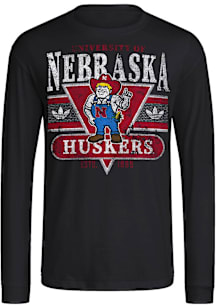 Adidas Nebraska Cornhuskers Black OG Long Sleeve T Shirt