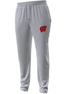 Under Armour Wisconsin Badgers Mens Grey Motion Pants