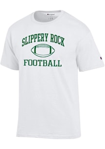 Champion Slippery Rock White Football Football Jersey Short Sleeve T Shirt