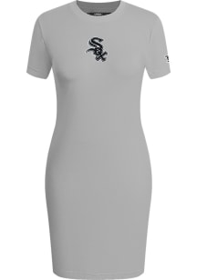 Pro Standard Chicago White Sox Womens Grey Classic Short Sleeve Dress