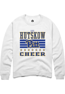Lexi Hutskow Rally Mens White Pitt Panthers NIL Striped Player Crew