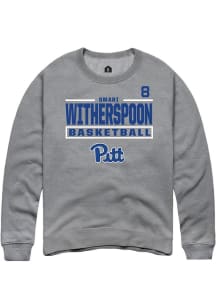 Omari Witherspoon Rally Mens Graphite Pitt Panthers NIL Stacked Box Player Crew