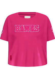 Pro Standard Atlanta Hawks Girls Pink Classic Triple Pink Short Sleeve Fashion T-Shirt