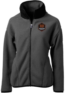 Cutter and Buck Houston Dynamo Womens Graphite Cascade Sherpa Light Weight Jacket