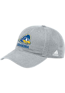 Adidas Delaware Fightin' Blue Hens Grandpa Washed Slouch Adjustable Hat - Grey