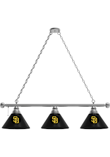 San Diego Padres 3 Shade Silver Billiard Lamp