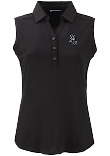 Cutter and Buck Chicago White Sox Womens Black Forge Eco Polo Shirt