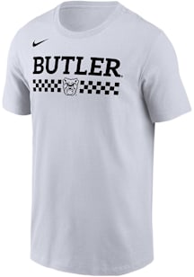 Nike Butler Bulldogs White Basketball Core Short Sleeve T Shirt