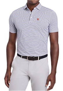 Holderness and Bourne Detroit Tigers Mens Blue Bagley Short Sleeve Fashion Polo