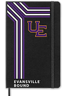 Evansville Purple Aces School Bound team logo Notebook and Folder - Black