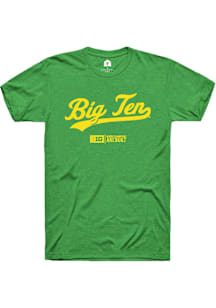 Rally Big Ten Kelly Green Script Short Sleeve T Shirt