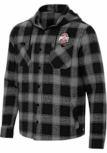 Antigua Ohio State Buckeyes Mens Black Arranged Light Weight Jacket